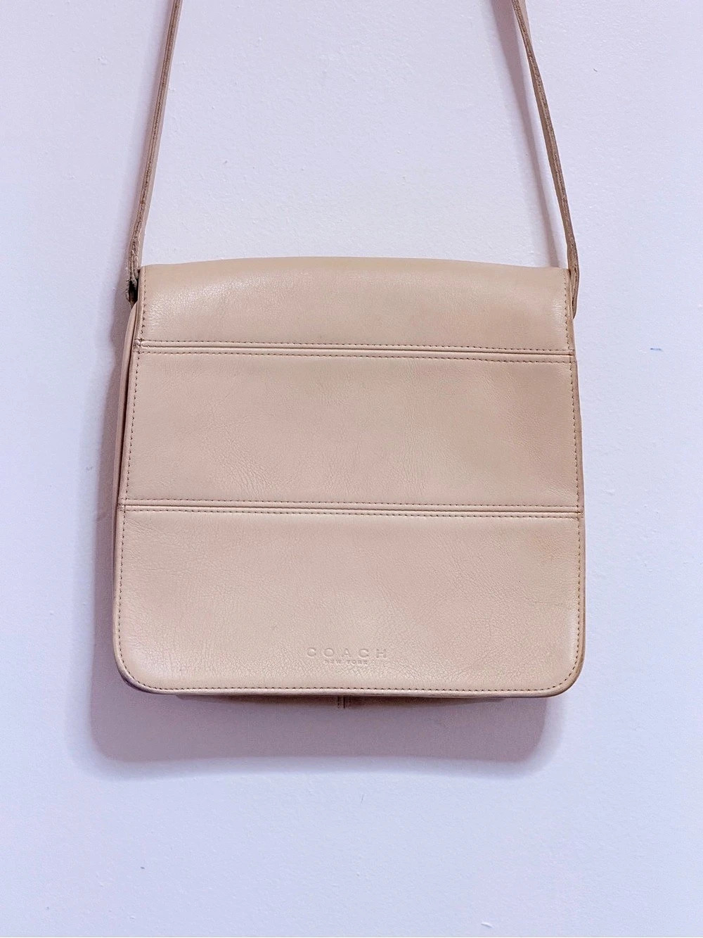 Coach Leather Crossbody Bag in Beige - Picture 2 of 11